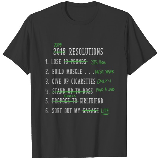 New Year Resolution T-shirt
