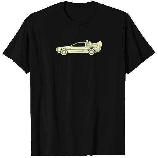 Delorean side view style white T Shirts