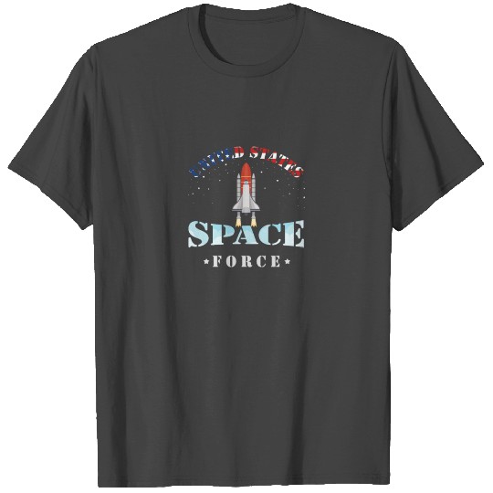 United States Outer Space Force Rocketship Galaxy T Shirts