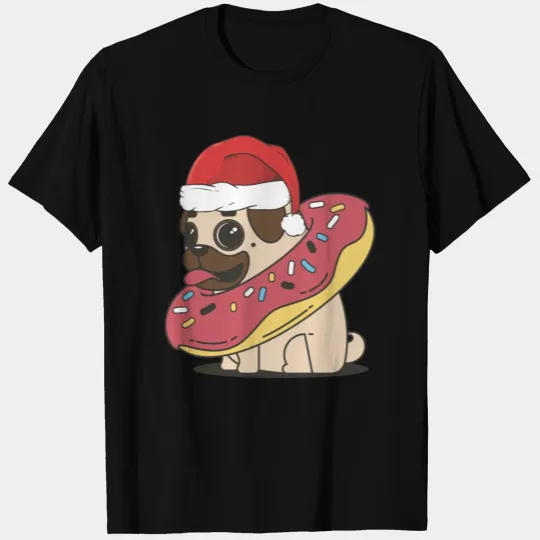 Funny Christmas Pug T Shirts