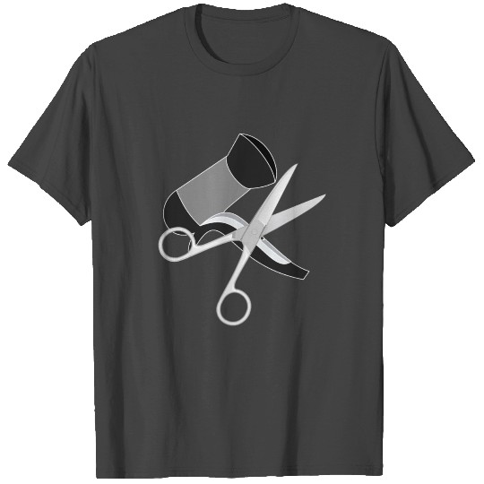 hair stylist hairdresser haircut scissors salon T Shirts