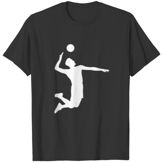 Men Volleyball Spike Shadow T Shirts Gift Ideas