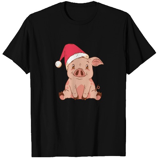 Christmas Pig piglet T Shirts