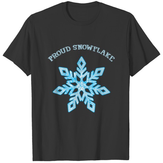 Proud Snowflake T-Shirt Snow Flake Winter Xmas T-shirt
