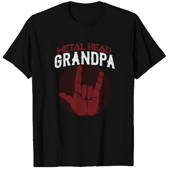 Metal Grandpa T Shirts