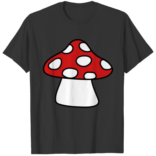 mushroom fly agaric red dots eat poisonous delicio T Shirts