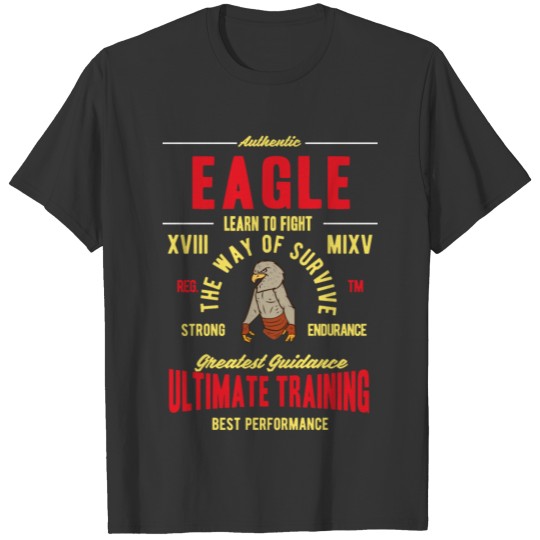 Eagle ultimate training fitness design T-shirt