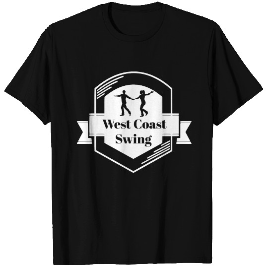 west coast swing Dance dancer wcs gift emblem T Shirts