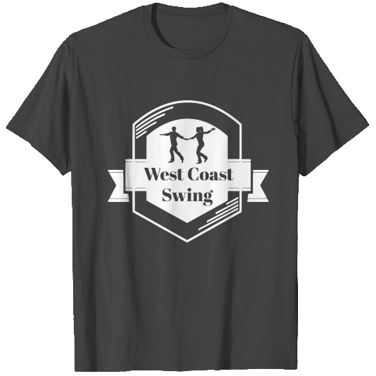 west coast swing Dance dancer wcs gift emblem T Shirts