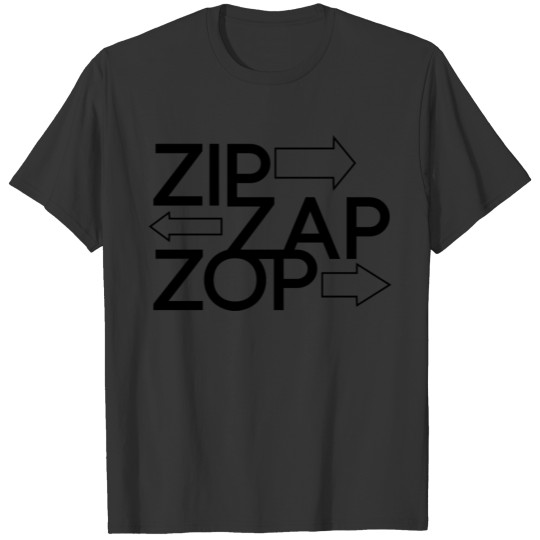 ZIP ZAP ZOP #1 (black) T Shirts