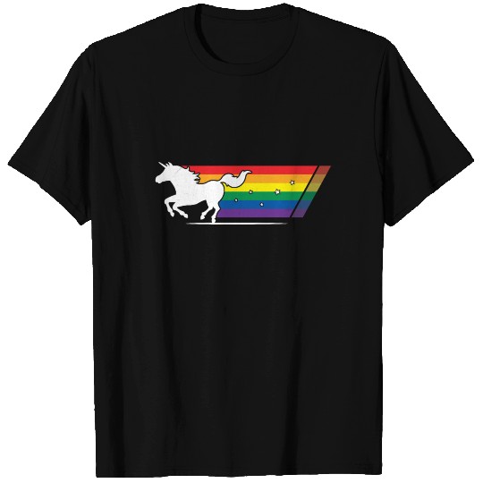 Rainbow Unicorn Gallop T Shirts