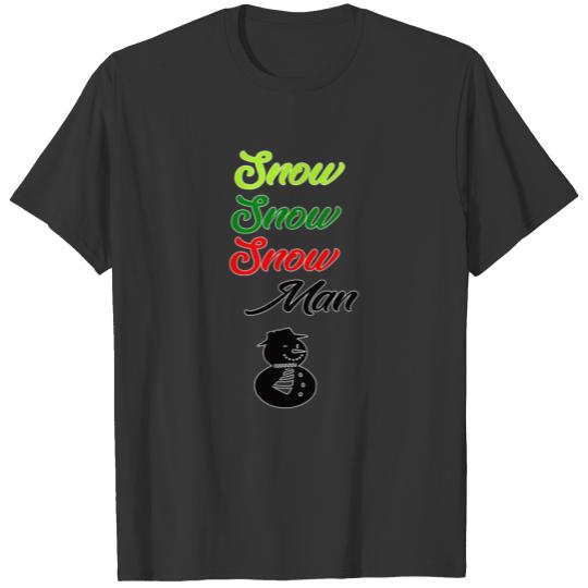 Gift for Christmas Ideal T Shirts Snow Man Santa Claus