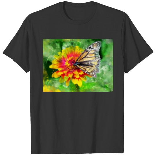 Monarch Butterfly Watercolor T Shirts