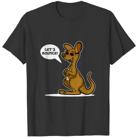 Let's Bounce Cute Kangaroo For Kids and Adults T Shirts