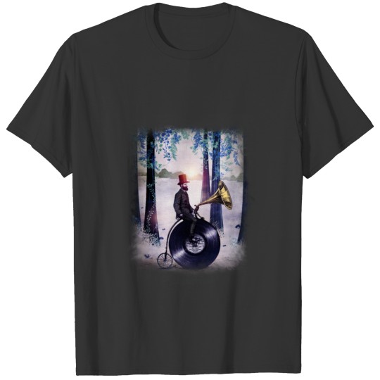 Music man in the forest T Shirts