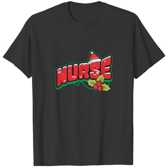 Nurse Christmas: mistletoe & Snow Gift medical T-shirt