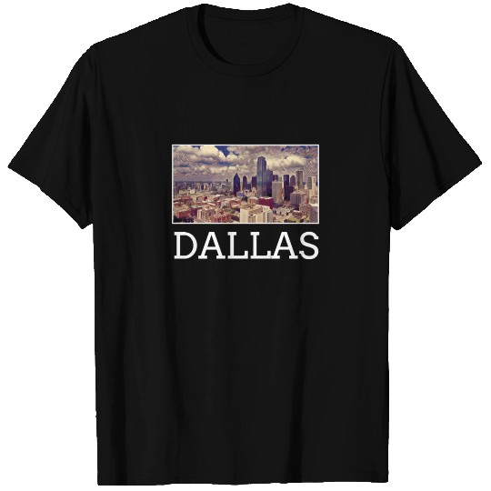 Dallas City Skyline USA US T Shirts