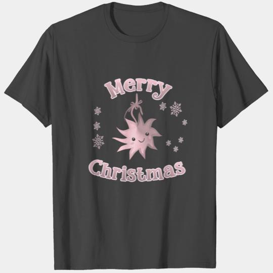 Poinsettia star Merry Christmas T Shirts