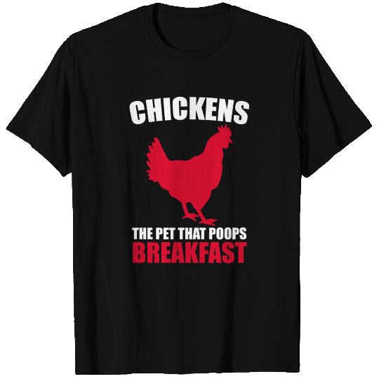 chickens chicken egg breakfast eggs funny present T Shirts