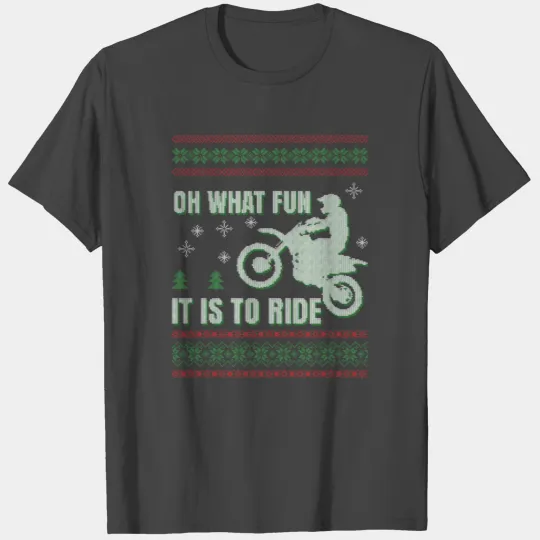Christmas Dirtbike Enduro Motocross MX Gift Idea T Shirts