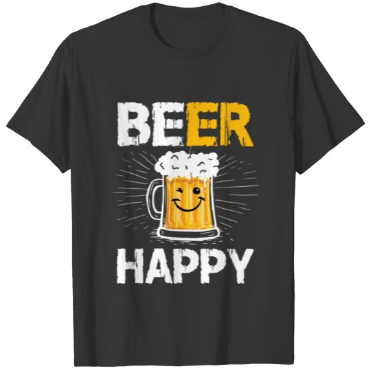 Beer Happy fun pun smiling brewery master jug T Shirts