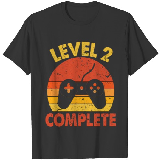 Level 2 Complete gaming gamer husband 2nd marriage T-shirt