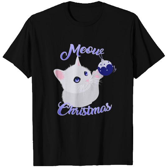 Meow Christmas Cat T Shirts