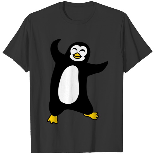 penguin dancing happy happy bird jumping fun party T-shirt