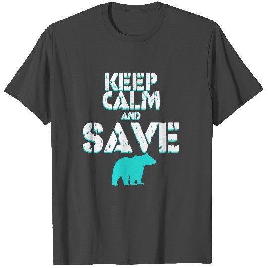 Polar bear iceberg Winter animal Arctic threatened T Shirts