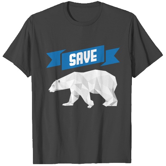 Polar bear iceberg Winter animal Arctic threatened T Shirts