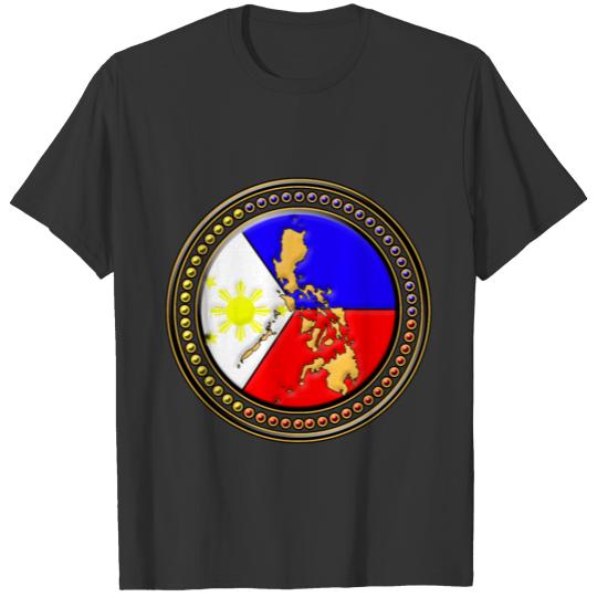 Philippines flag map T-shirt