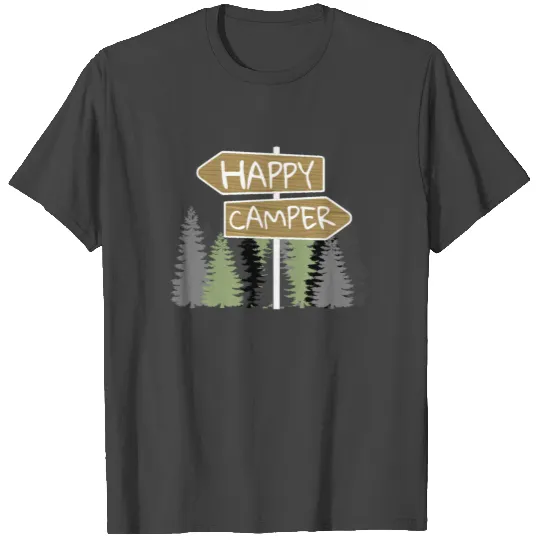 Happy Camper Camping T Shirts