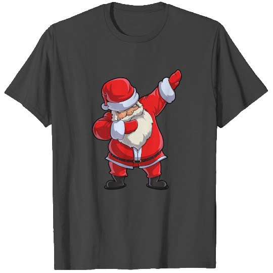 Dabbing Santa T Shirts Christmas Boys Kids