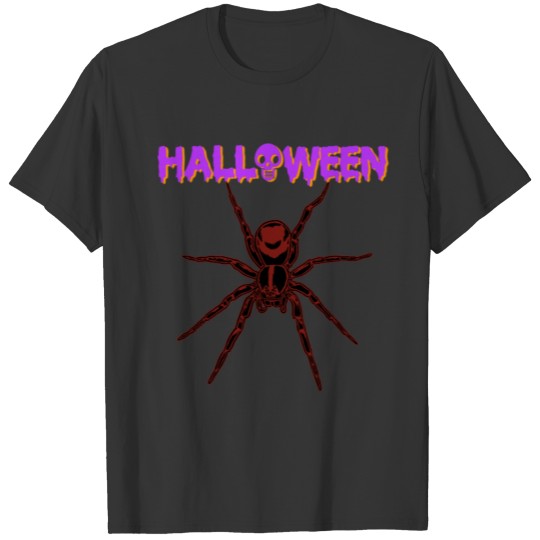 Halloween Bloody Spider Holiday T shirt T-shirt