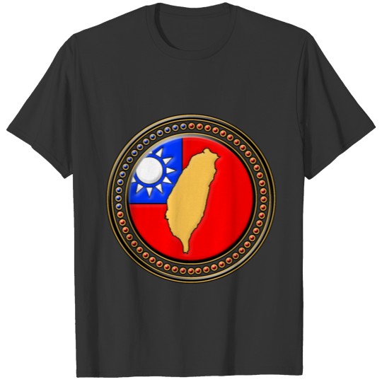 Taiwan Flag Map T-shirt