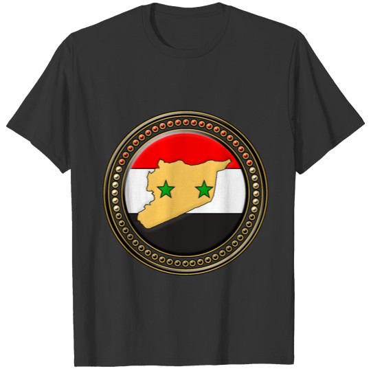 Syria Flag Map T-shirt