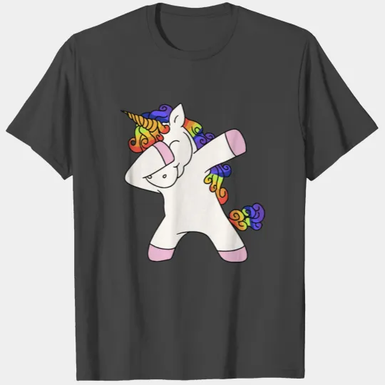 unicorn cute dabbing funny dad dance rainbow unico T Shirts
