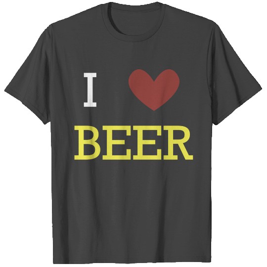 I love Beer - Heart Beer T Shirts