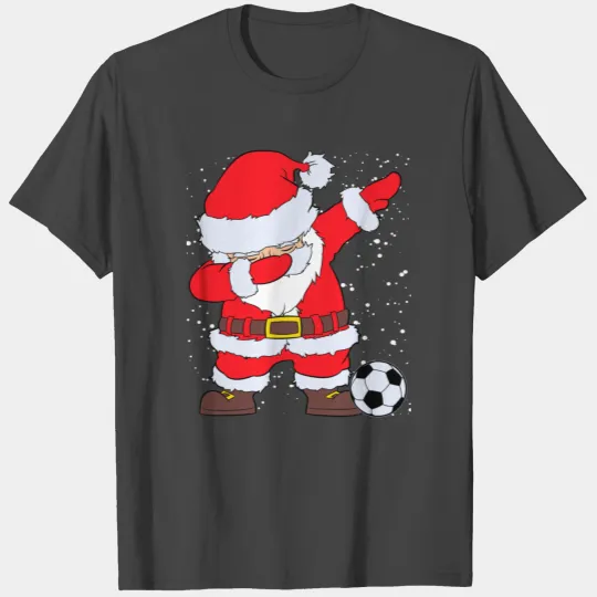 Soccer Dabbing Santa Elf T Shirts Christmas T Shirts