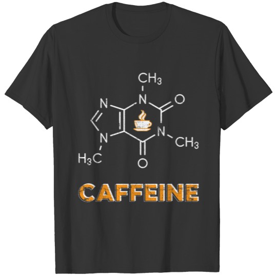 Caffeine structural formula T-shirt