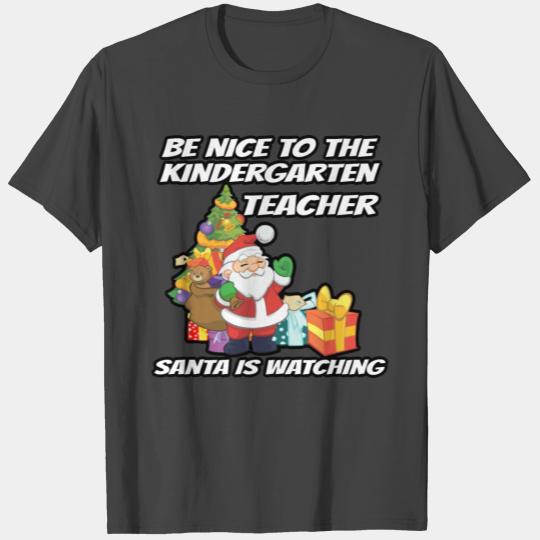 Kindergarten Pre-k Teacher Christmas X-Mas Gift T Shirts