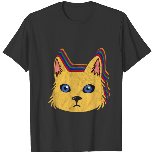 Vintage Retro Cat | 80's 90's Colorful Gift Idea T Shirts