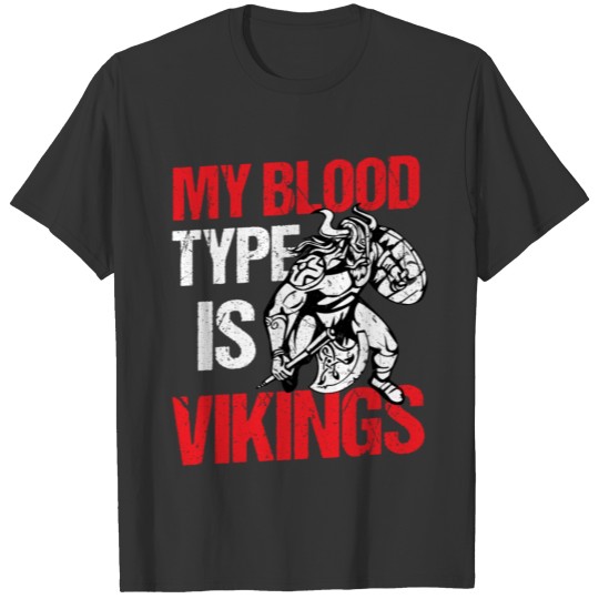 Viking Blood Thor Odin Warrior Nordic Metal T Shirts