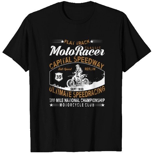 Flattrack Classic MotoRacer Capital Speedway T Shirts