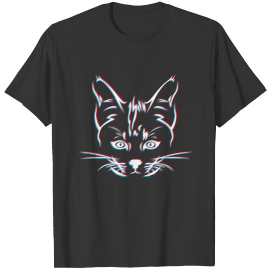 Pet Cat Kitty 3D Design Computer Graphic Animation T Shirts