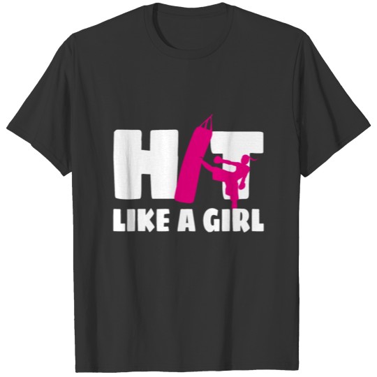 Kickboxing Kickboxer Girl Muay Thai Gift Idea T-shirt