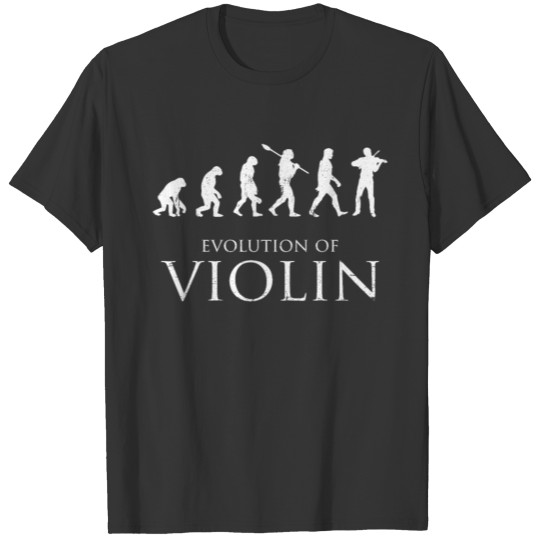 Evolution of violin T-shirt