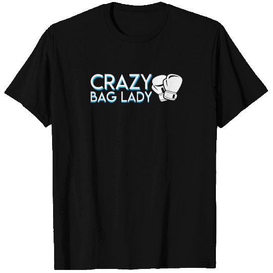 Crazy Bag Lady Kickboxing Gifts T Shirts