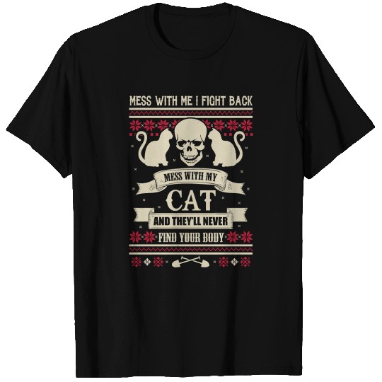 Ugly Sweater Christmas Cat And Kitties Lover T Shirts