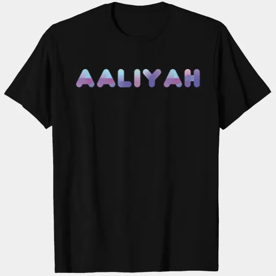 Female Names | Blue Neon : Aaliyah T Shirts